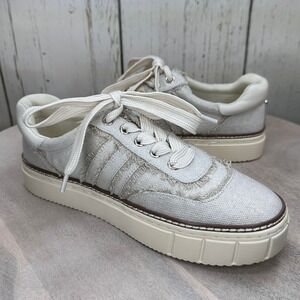 Vince Camuto Reilly Distressed Womens Platform Sneakers Size 8.5 Casual Shoes